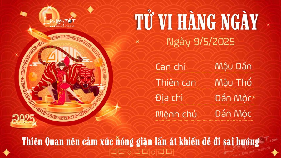 Tử Vi Ngày 9 Tháng 5 Năm 2025 Của 12 Con Giáp: Vận Trình Chi Tiết