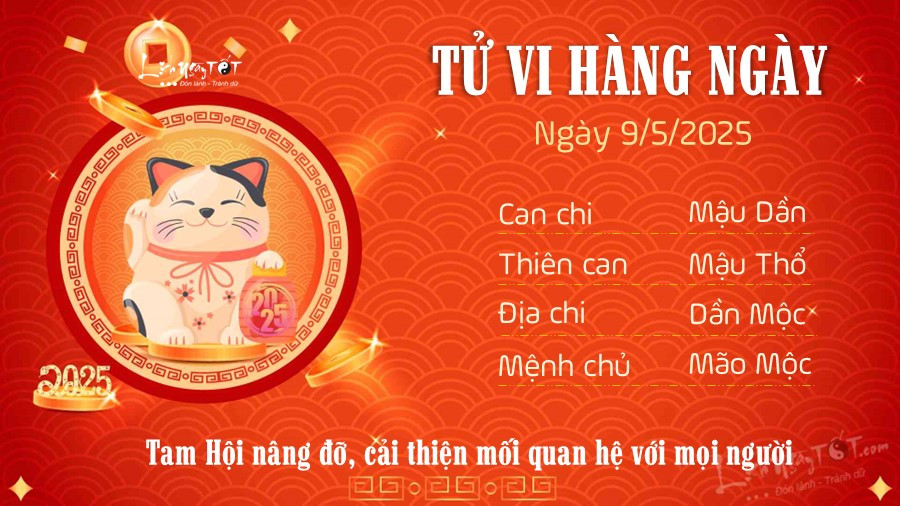 Tử Vi Ngày 9 Tháng 5 Năm 2025 Của 12 Con Giáp: Vận Trình Chi Tiết