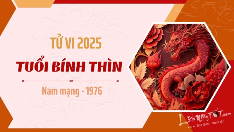 Tử vi nam Bính Thìn 1976 năm 2025 hình ảnh minh họa vận mệnh
