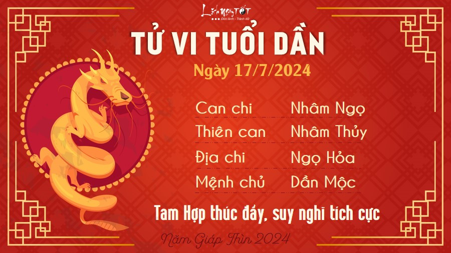 Tử vi ngày 17 tháng 7 tuổi Dần: Cơ hội phát triển nhanh chóng trong sự nghiệp và tài lộc