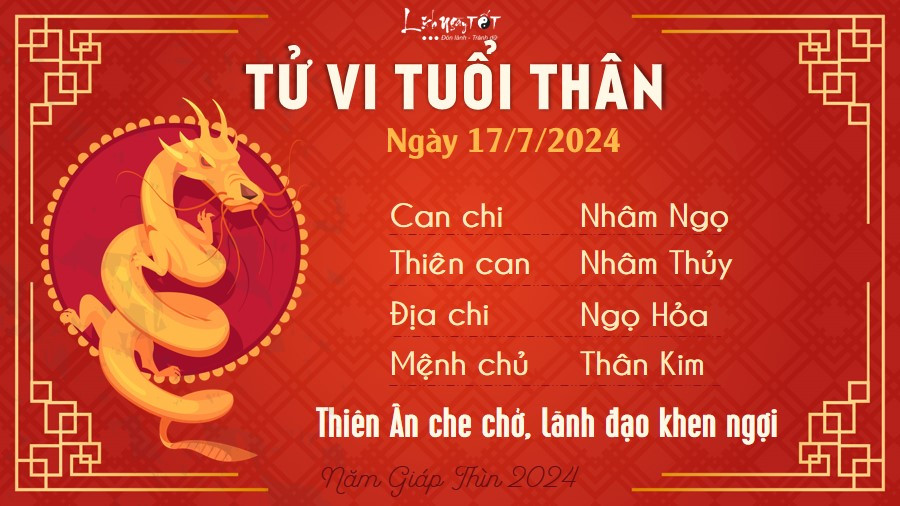 Tử vi ngày 17 tháng 7 tuổi Thân: Sự nghiệp rực rỡ nhưng cần cân bằng cuộc sống gia đình