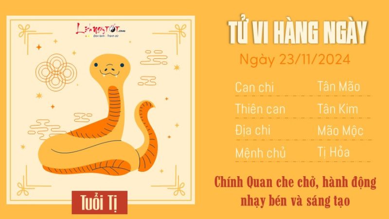 Tử vi ngày 23 tháng 11 năm 2024 của 12 con giáp - Tuổi Tý