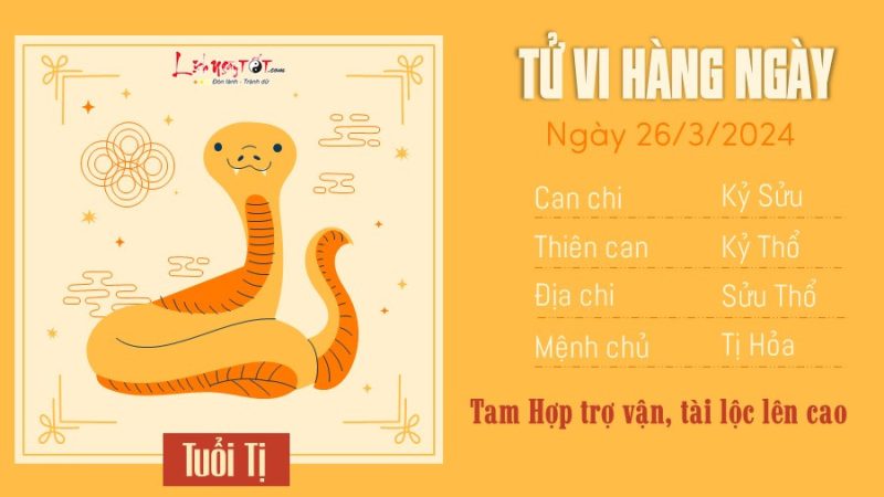 Tử vi ngày 26 3 của 12 con giáp tuổi Tý