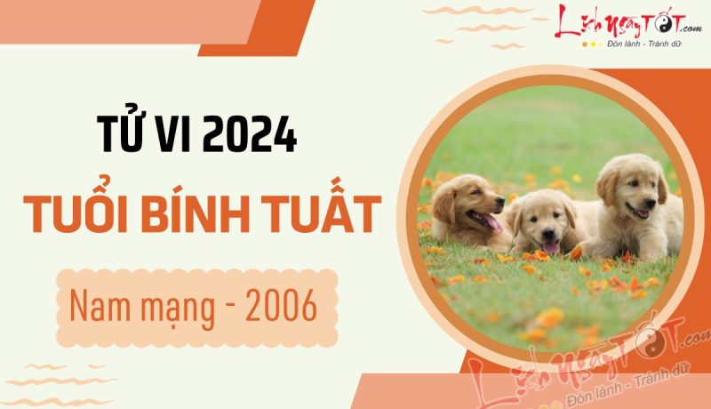 Tử vi tuổi Bính Tuất 2006 nam mạng năm 2024