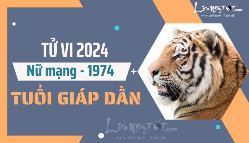 Tử vi tuổi Giáp Dần 1974 nữ mạng năm 2024
