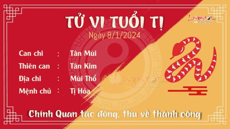 Tử vi tuổi Tý ngày 8 tháng 1