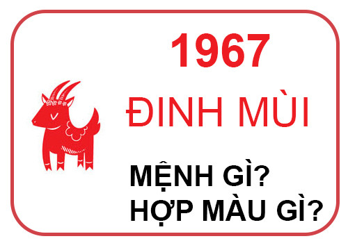 Tuổi Đinh Mùi sinh năm 1967 là tuổi con gì