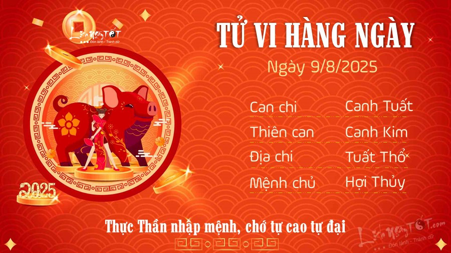 Tuổi Hợi cần cẩn trọng trong lời nói và quản lý tài chính ngày 9 tháng 8 năm 2025