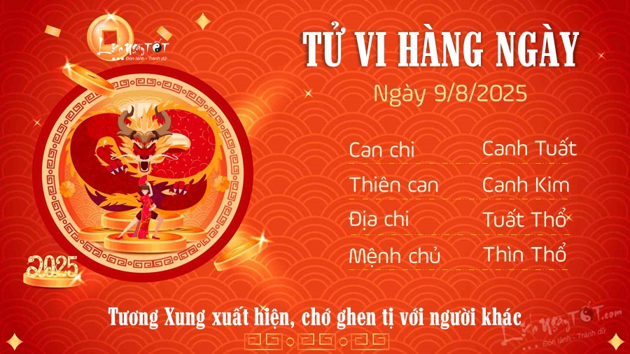 Tuổi Thìn cần cẩn trọng tránh thị phi ngày 9 tháng 8 năm 2025