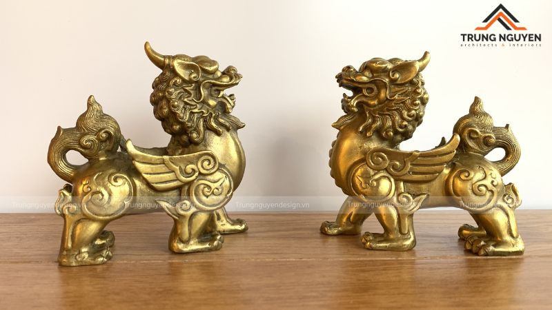 Tượng Kỳ Lân là vật phẩm phong thủy phổ biến để hóa giải